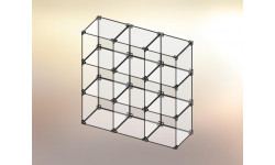 Cubo espositore in Plexiglas® 3x3