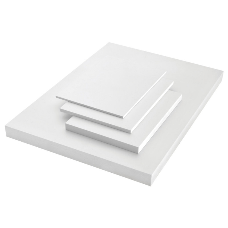 Pannello Forex PVC bianco Sp. 5 mm x 100 x 50 cm